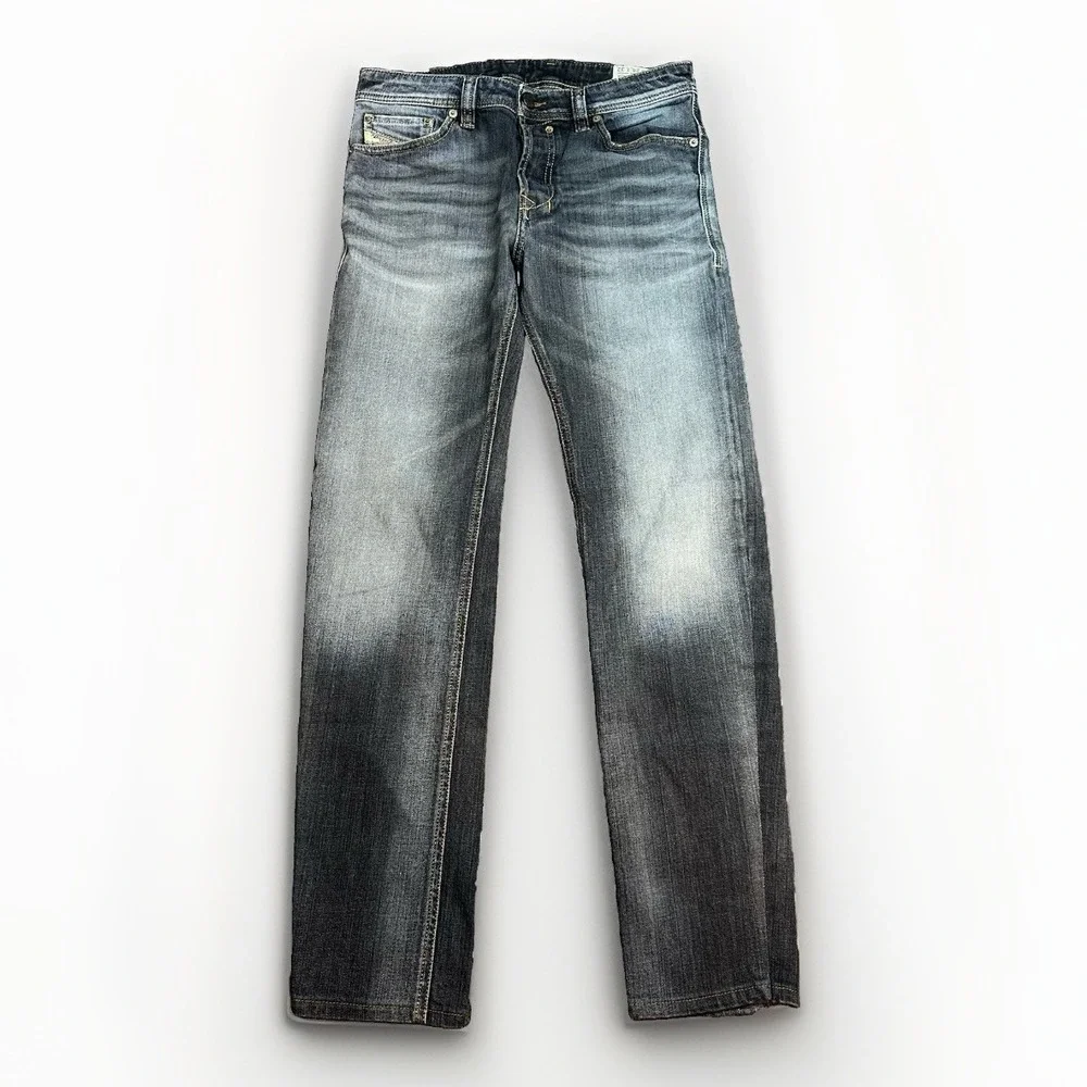 Diesel Safado Jeans Mens 30x30 Blue Slim Straight Stretch Denim Pants Wash 0885K